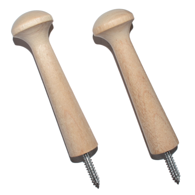 Birch Shaker Pegs 2-15/16 long with 5/8 Screw > Shaker Pegs > Wood-Dowel