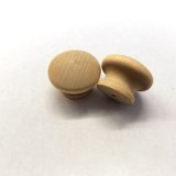1-3/8" Birch Mushroom Drawer Pull with 1/8" Hole