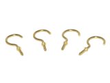 1-1/2" Brass Plated Cup Hook