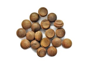 3/8" Walnut Mushroom Screwhole Buttons