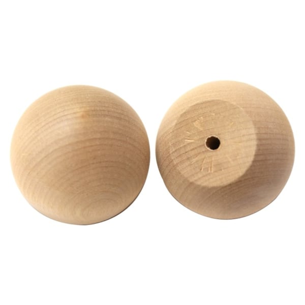 3/4" White Birch Ball Knobs