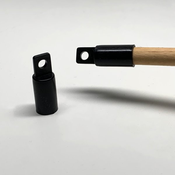 3/8" Black Plastic End Cap