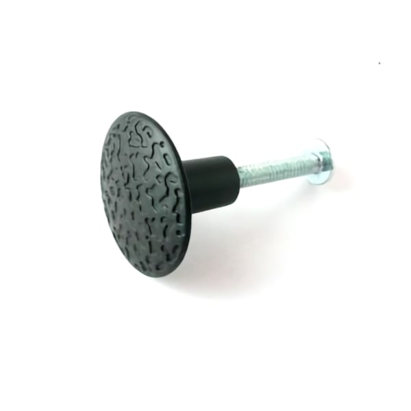 1-1/8" Black Hammercraft Knob with Screws