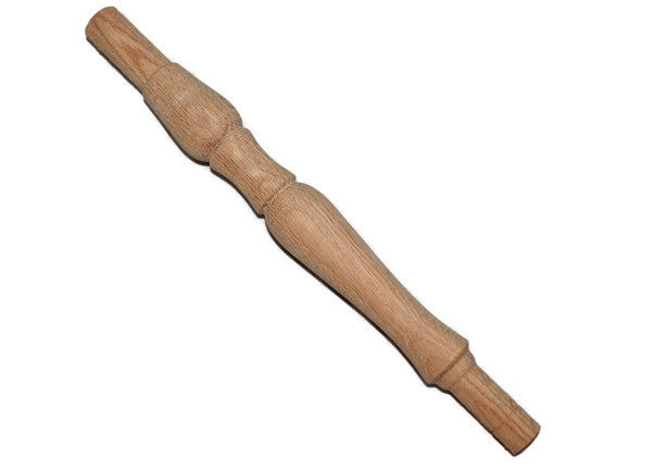 10-1/2" Red Oak Decorative Chair Arm Post